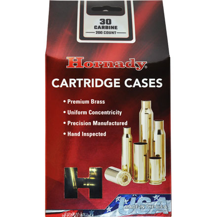 Hornady Brass 30 Carbine Box of 200