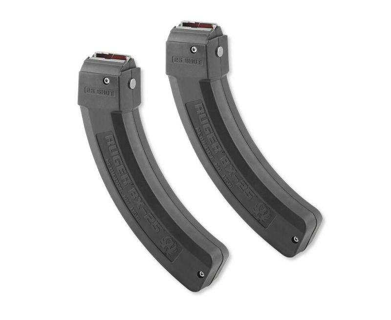 Ruger 10/22 Magazine BX-25 .22LR 25rd Black Value 2-Pack
