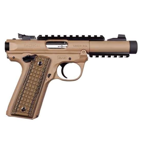 Ruger Mark IV 22/45 Tactical Semi-Automatic Pistol 22 Long Rifle 4.4" Barrel 10-Round Brown Cerakote