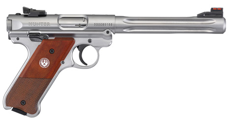 Ruger Mark IV Hunter Semi-Automatic Pistol 22 Long Rifle 6.88" Barrel 10-Round Stainless