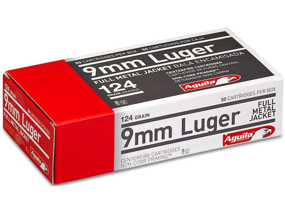 Aguila Ammunition 9mm Luger 124 Grain Full Metal Jacket