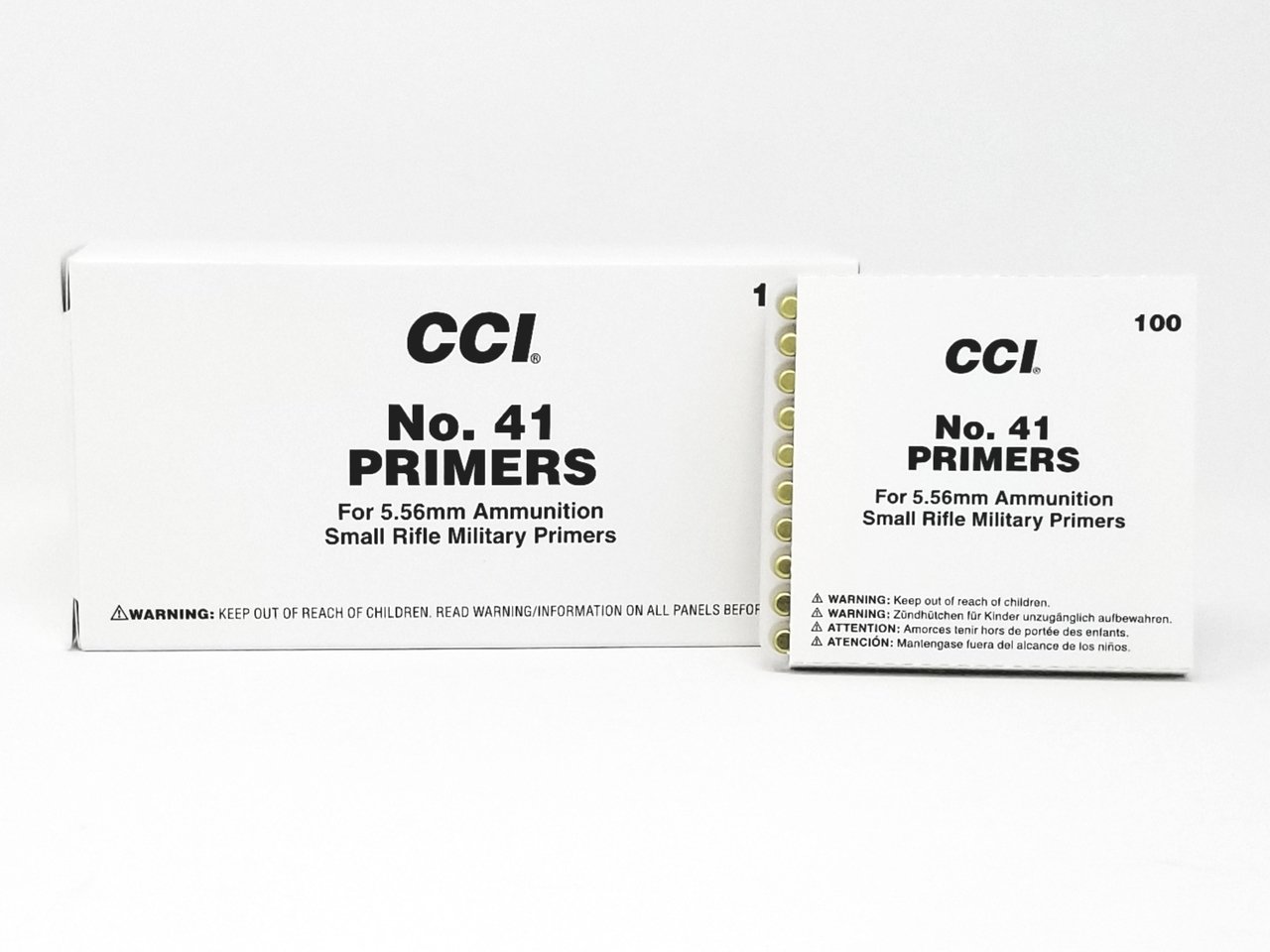 CCI 41 Primers 5.56 Military Small Rifle