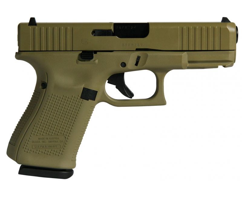 Glock 19 Gen5 Flat Dark Earth 9mm 4.02" Barrel 15-Rounds