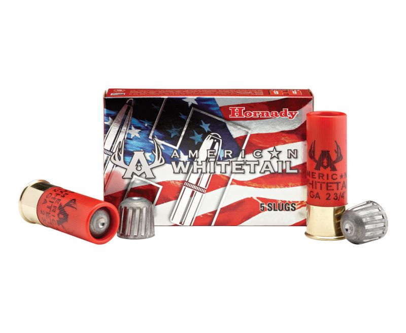 Hornady American Whitetail 12 Gauge 5-Round Box Slug Shot 2.75"
