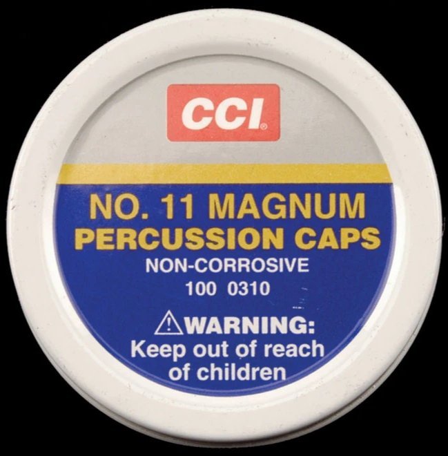 CCI 11 Magnum Percussion Caps Box of 1000 (10 Cans of 100)