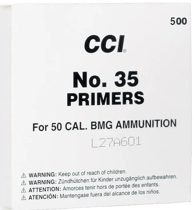 CCI 50 BMG Military Primers #35