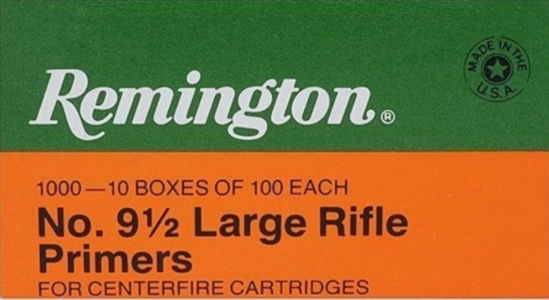 Remington Large Rifle Primers #9-1/2 Box of 1000 (10 Trays of 100)