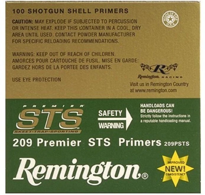Remington STS Primers #209 Shotshell Premier 2000Pcs