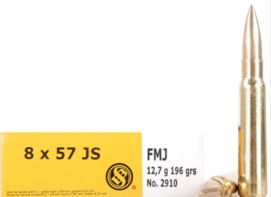 Sellier & Bellot Ammunition 8x57mm JS Mauser (8mm Mauser) 196 Grain Full Metal Jacket

1000 rounds