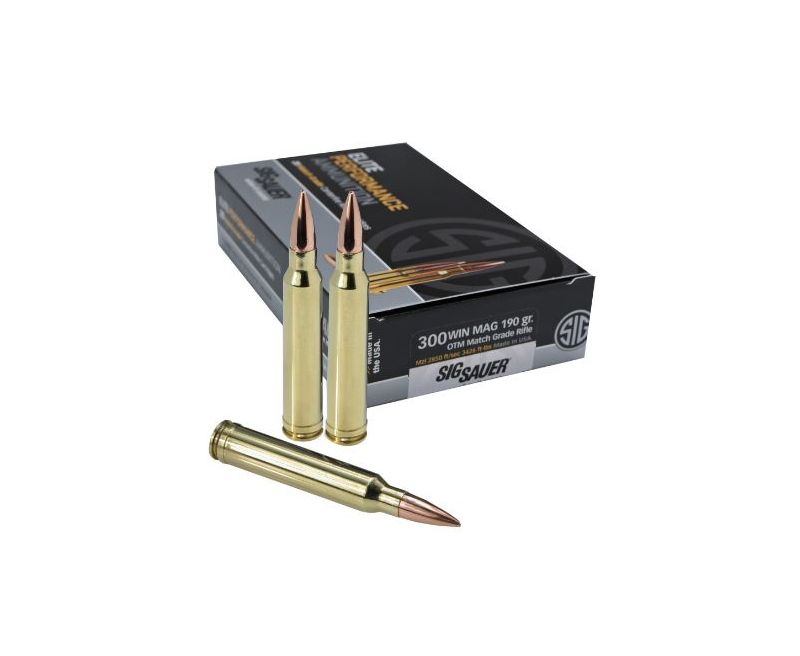 Sig Sauer Ammo OTM Match 300WIN 190 Grain 20/200