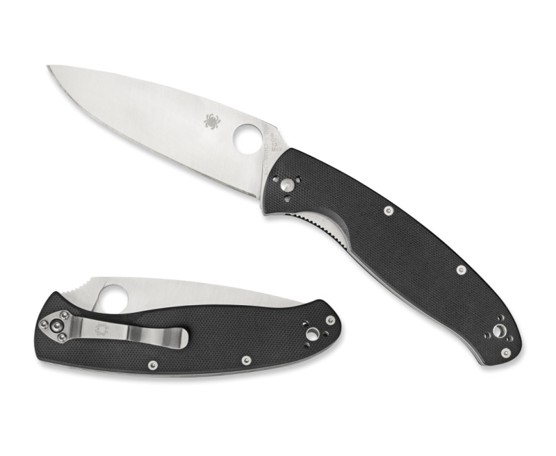 Spyderco Resilience Folding Knife - 4.25" Plain Drop Point Blade