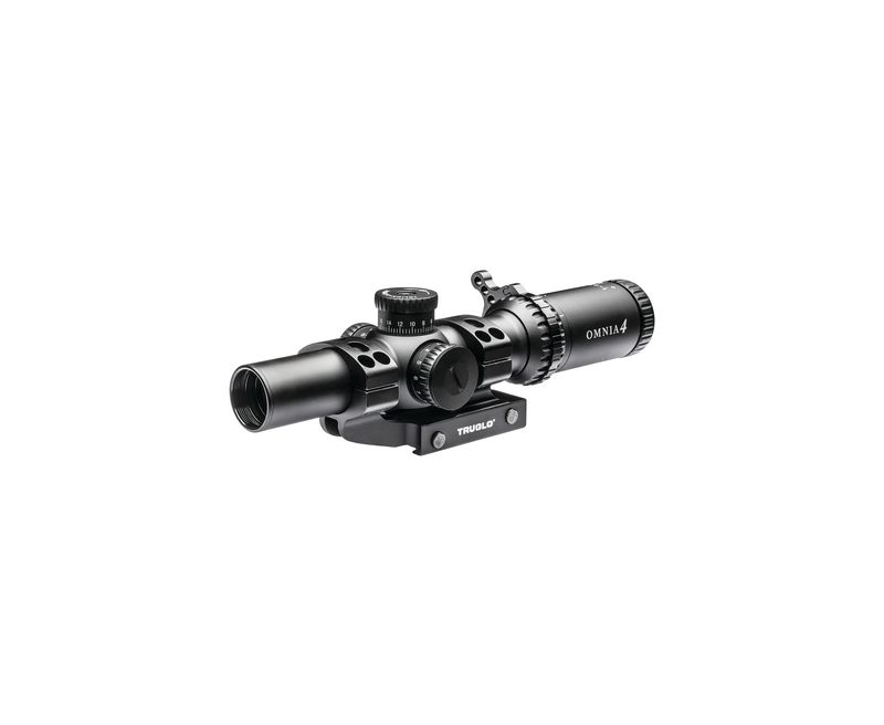 Truglo TRU-Brite 30 Series Tactical Rifle Scope 1-4x24 Fully Coated Lens 30mm Tube Matte Finish Black