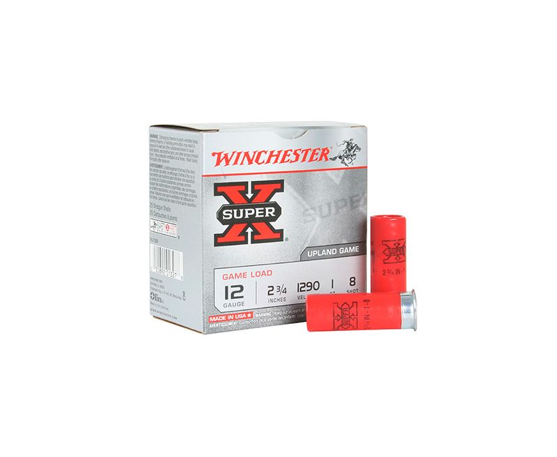 Winchester Super-X 12GA 2.75" 1oz #8 25rds