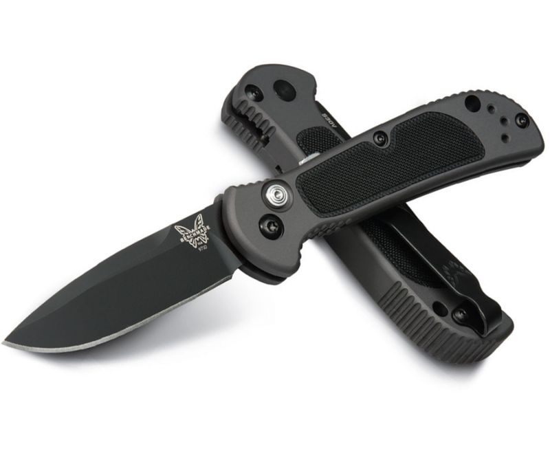 Benchmade Mini Coalition Automatic Knife - 2.87" Plain Coated Blade