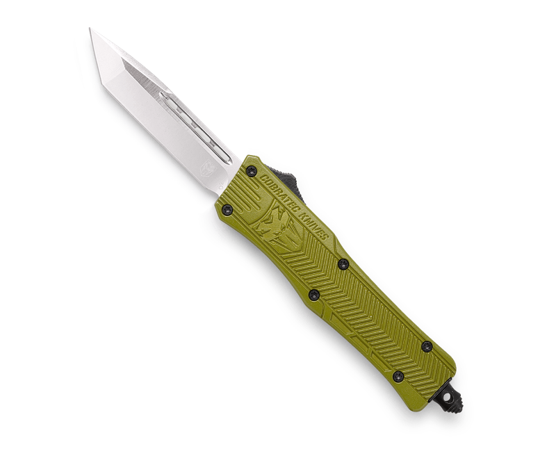 CobraTec CTK-1 OD-Green OTF Knife - 2.75" Plain Tanto Blade with Nylon Sheath