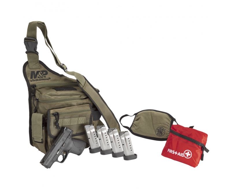 Smith and Wesson M&P9 Shield 9mm 3.1" Barrel 8-Rounds Bug Out Bag Bundle