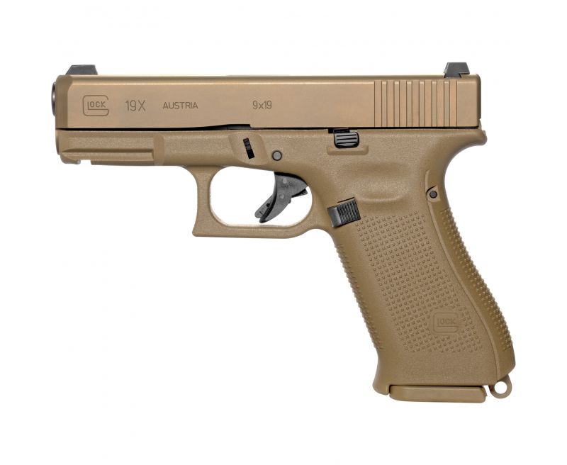 Glock 19X Gen 5 Flat Dark Earth 9mm 4.02" Barrel 19-Rounds Streamlight TLR7A