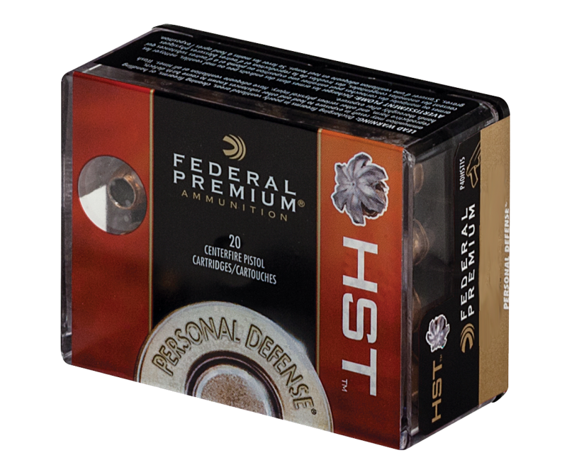 Federal Personal Defense HST Nickel Plated Brass .45 ACP 230 Grain 20-Rounds HSTJSP