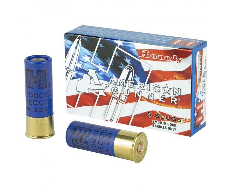 Hornady American Gunner 12 GA Rifle Slug 5-Rounds 2.75"