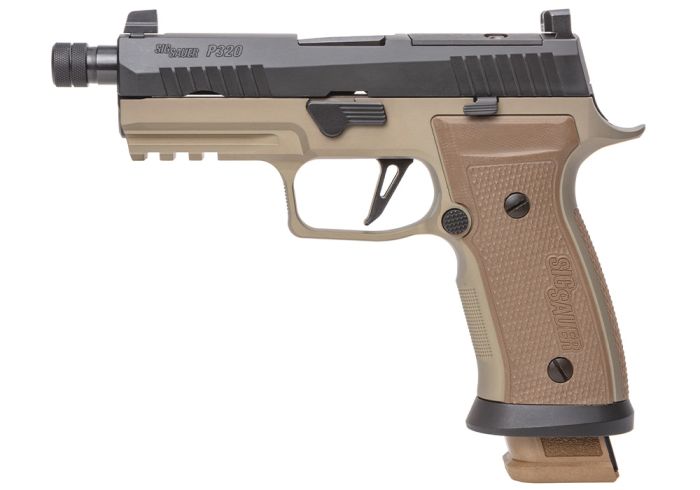 Sig Sauer P320 AXG Combat Semi-Automatic Pistol 9mm Luger 4.6" Barrel 21-Round Black Flat Dark Earth