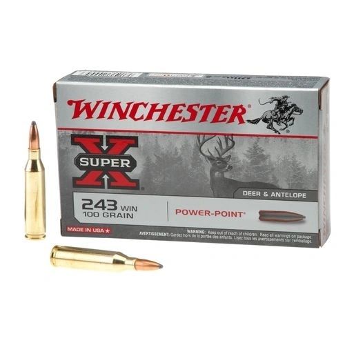 Winchester SUPX .243 WIN 100 GRAIN POWERPOINT, 20 ROUND BOX