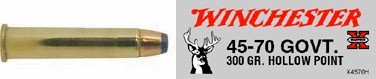 45-70 Government by Winchester 45-70 Govt, 300gr, Super-X Jacketed Hollow Point, (Per 20) [Winchester Ammo]